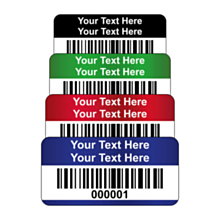 Destructible Vinyl Asset Labels Barcode 30x15mm