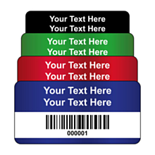 Destructible Vinyl Asset Labels Barcode 50x25mm