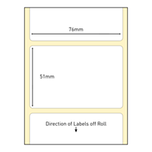 76x51mm Biodegradable Direct Thermal Labels