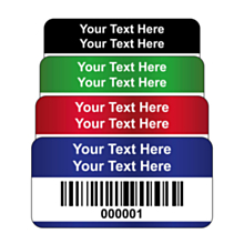 Destructible Vinyl Asset Labels Barcode 50x20mm