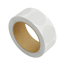 Blank White Biodegradable & Compostable Labels 50mm