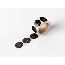 Custom 100mm Textured Paper Stickers
