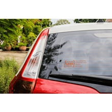 Custom 150x80mm Clear Window Stickers