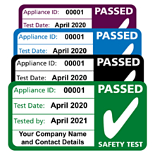 Personalised 4th Edition PAT Test Passed Labels 50x25mm