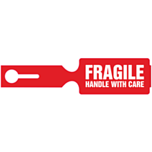 Fragile Handle With Care Loop Through Tags 254x61mm