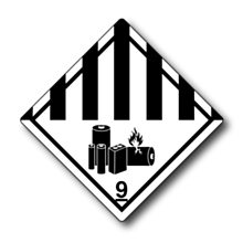 Class 9 Lithium Battery Labels