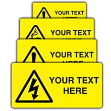 Custom Warning Labels 100x50mm