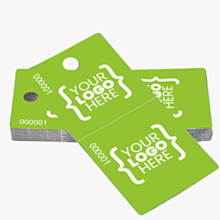 Recyclable Branded Cloakroom Tags