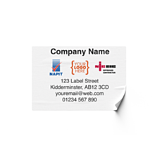 Personalised Electrical Contact Details Labels 95x65mm