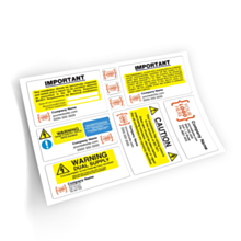 custom electrician bundle set labels