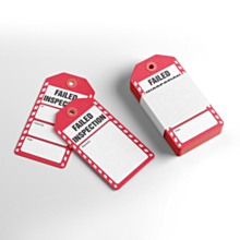 Failed Inspection Tags 134x67mm | Labels Online