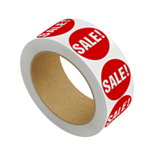 Red Sale Stickers