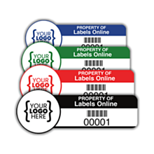 Custom Tamper Evident Asset Labels 55x20mm