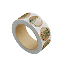 Custom 30mm Diameter Kraft Stickers