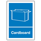 Cardboard Recycling Bin Sticker 148x210mm
