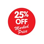 25% Off Marked Price Stickers