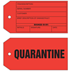 2 Quarantine sided Tag (134x67mm)