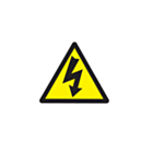 Electric Hazard Warning Symbol Labels 25mm