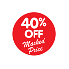 40% Off Marked Price Stickers