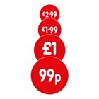 Red 40mm Price Labels