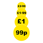 Yellow 40mm Price Labels