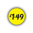 £1.49 Price Labels 25mm Permanent