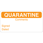 Quarantine Label 70x35mm