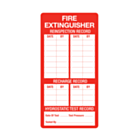 Fire Extinguisher Reinspection Labels 50x100mm