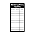 Maintenance Record Labels 50x100mm