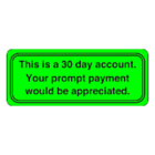 30 day Account Stickers 50x20mm