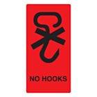No Hooks Labels 75x150mm