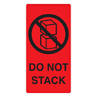 Do Not Stack Labels 75x150mm