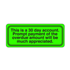 30 Day Account Label