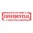 Confidential Label 50x15mm