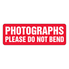 Photographs Please Do Not Bend Labels 75x25mm