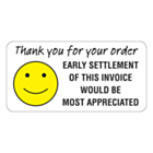 Thank You For Your Order Stickers 50x25mm