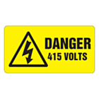 Danger 415 Volts Labels 63x33mm