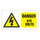 Danger 415 Volts Labels 63x33mm