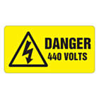 Danger 440 Volts Labels 63x33mm