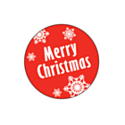 Merry Christmas Stickers 30mm