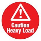 Caution Heavy Load Labels 50mm