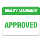 Quality Assurance Approved Labels 43x33mm