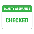 Quality Assurance Checked Labels 43x33mm