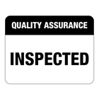 Quality Assurance Inspected Labels 43x33mm