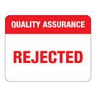 Quality Assurance Rejected Labels 43x33mm