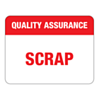 Quality Assurance Scrap Labels 43x33mm