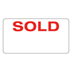 Sold Stickers 63x33mm