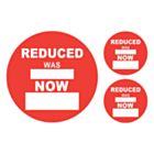 Reduced Was / Now Sale Stickers 50 & 24mm