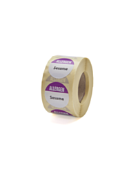Allergen Sesame Labels 25mm Permanent