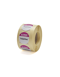 Allergen Sulphites Labels 25mm Permanent